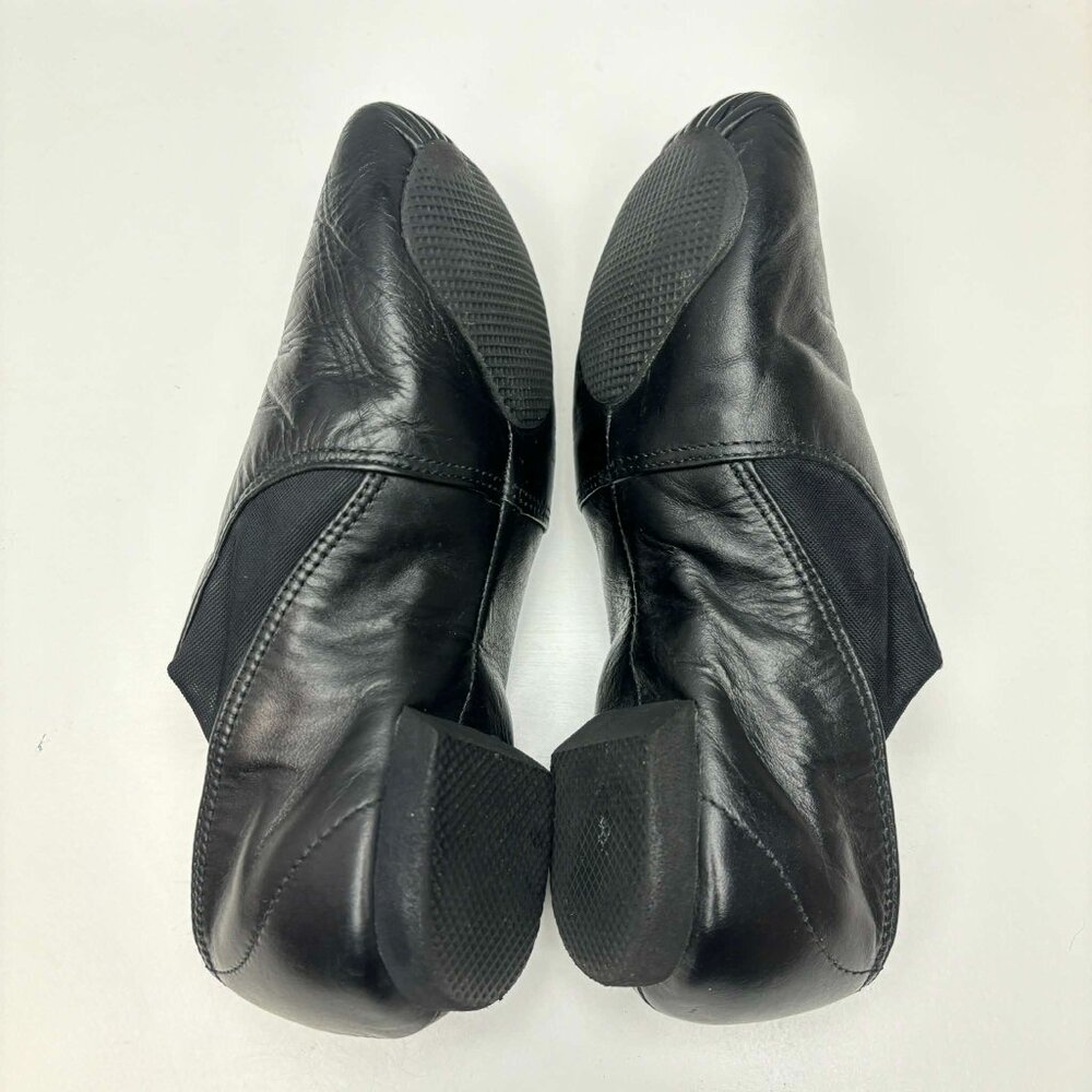 ABT America Ballet Theatre Spotlights Black Leather Jazz Dance Shoes Size 1 - Picture 3 of 11
